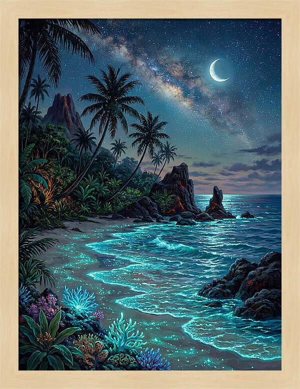 Island Beach Nightscape