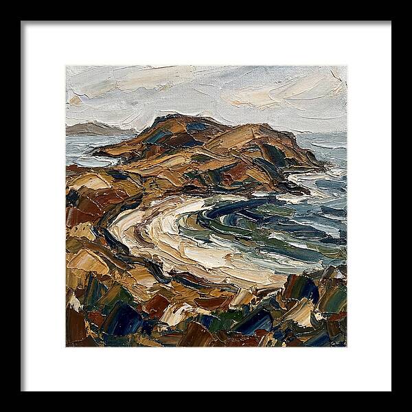 Island Landscape In Earthy Tones
