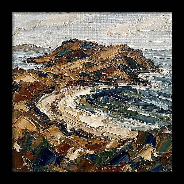 Island Landscape In Earthy Tones