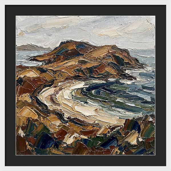 Island Landscape In Earthy Tones