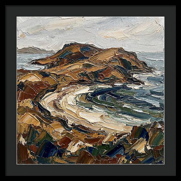Island Landscape In Earthy Tones