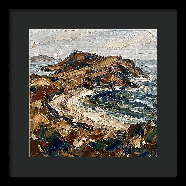 Island Landscape In Earthy Tones