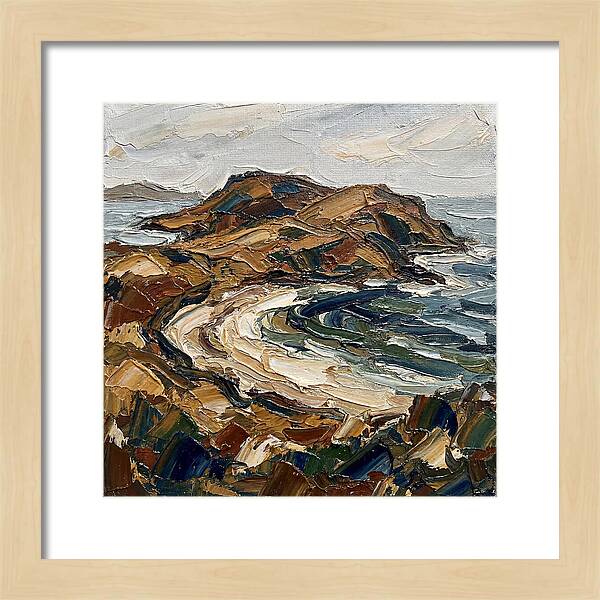 Island Landscape In Earthy Tones