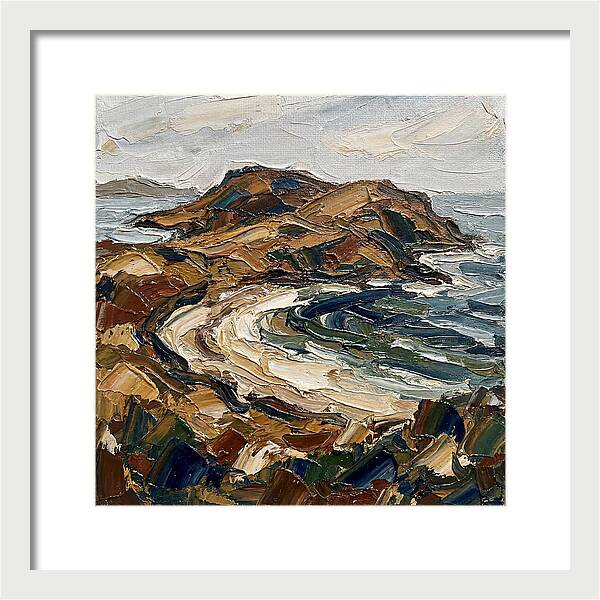 Island Landscape In Earthy Tones