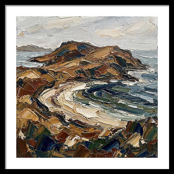 Island Landscape In Earthy Tones