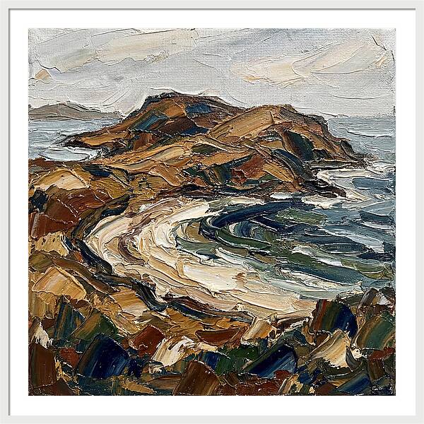 Island Landscape In Earthy Tones