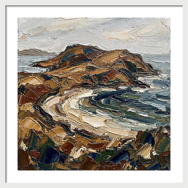 Island Landscape In Earthy Tones