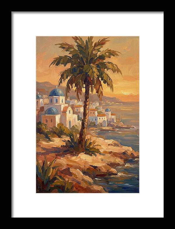 Island Oasis At Sunset