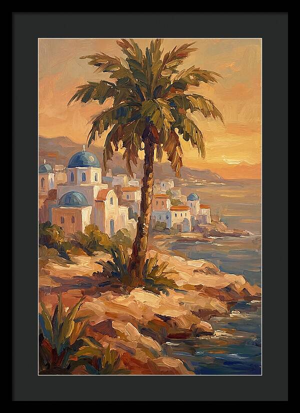 Island Oasis At Sunset