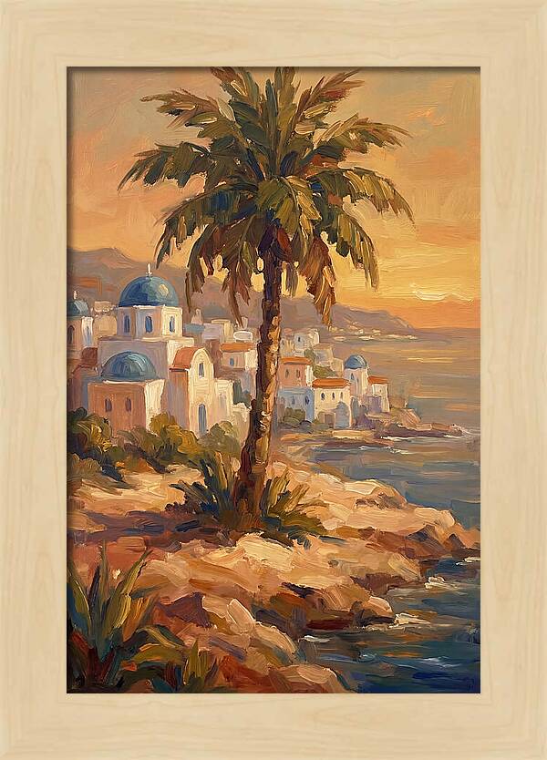Island Oasis At Sunset