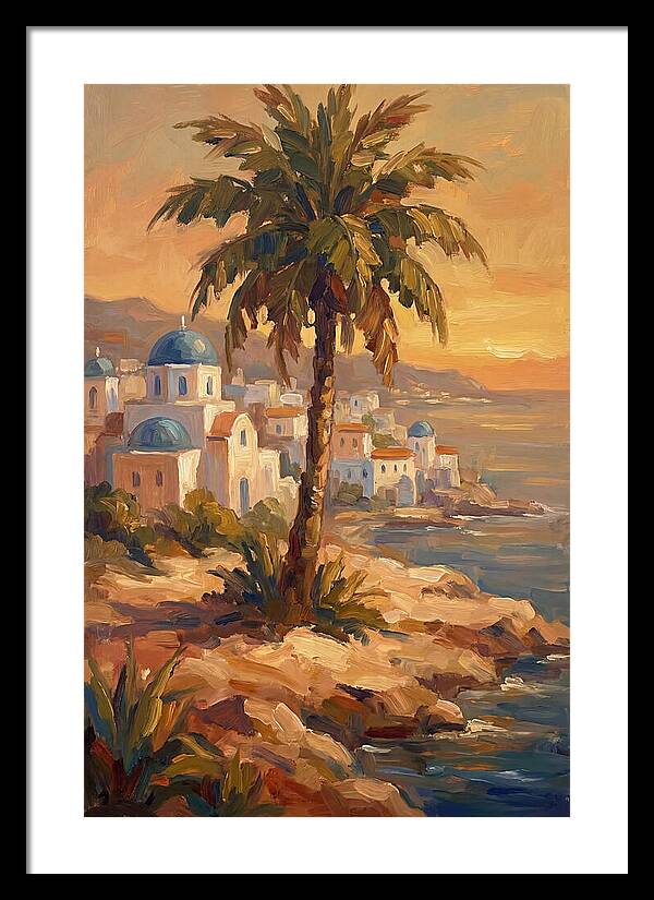 Island Oasis At Sunset