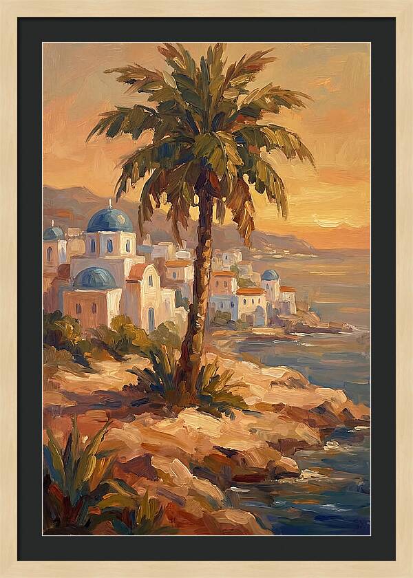 Island Oasis At Sunset