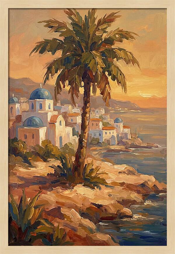 Island Oasis At Sunset