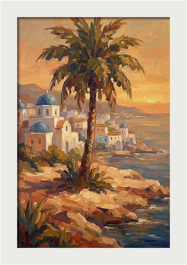 Island Oasis At Sunset