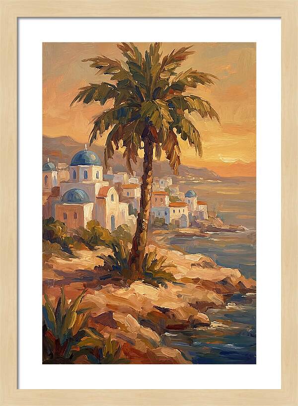 Island Oasis At Sunset