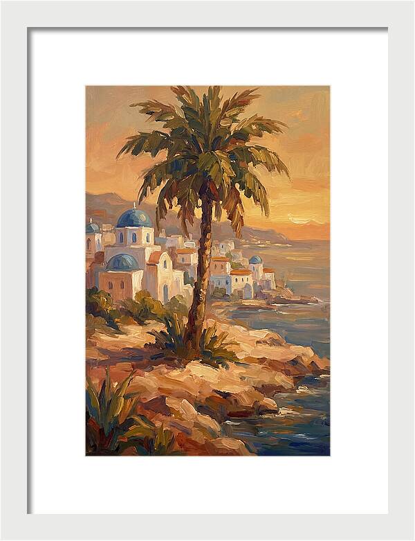Island Oasis At Sunset