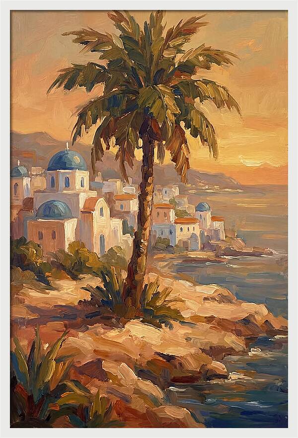 Island Oasis At Sunset