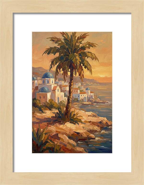 Island Oasis At Sunset