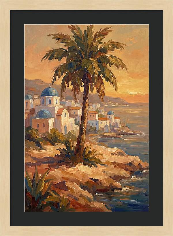 Island Oasis At Sunset
