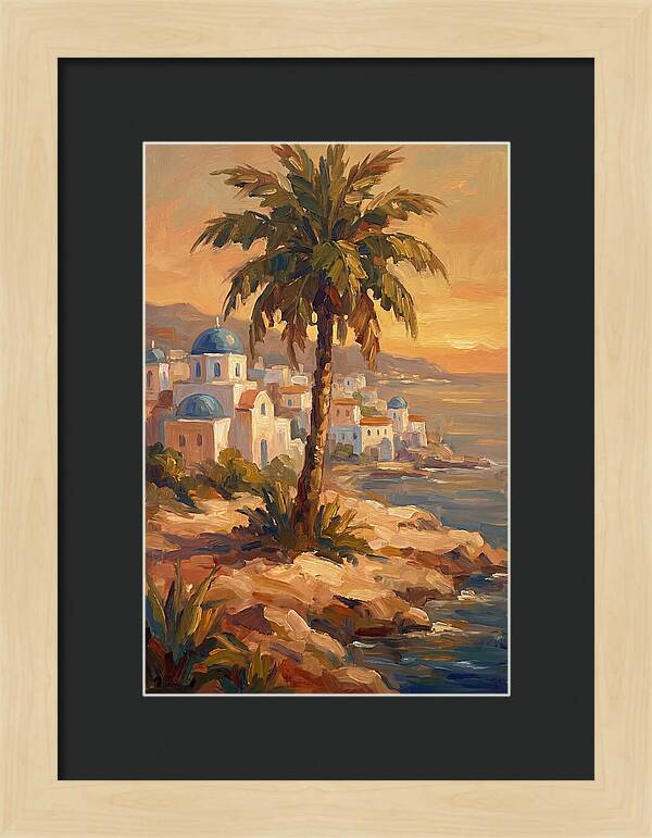Island Oasis At Sunset