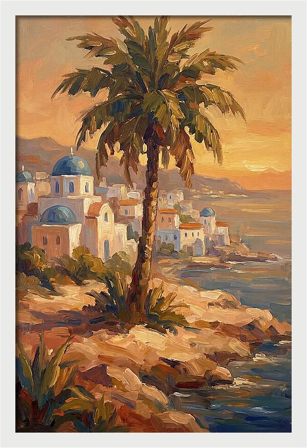 Island Oasis At Sunset