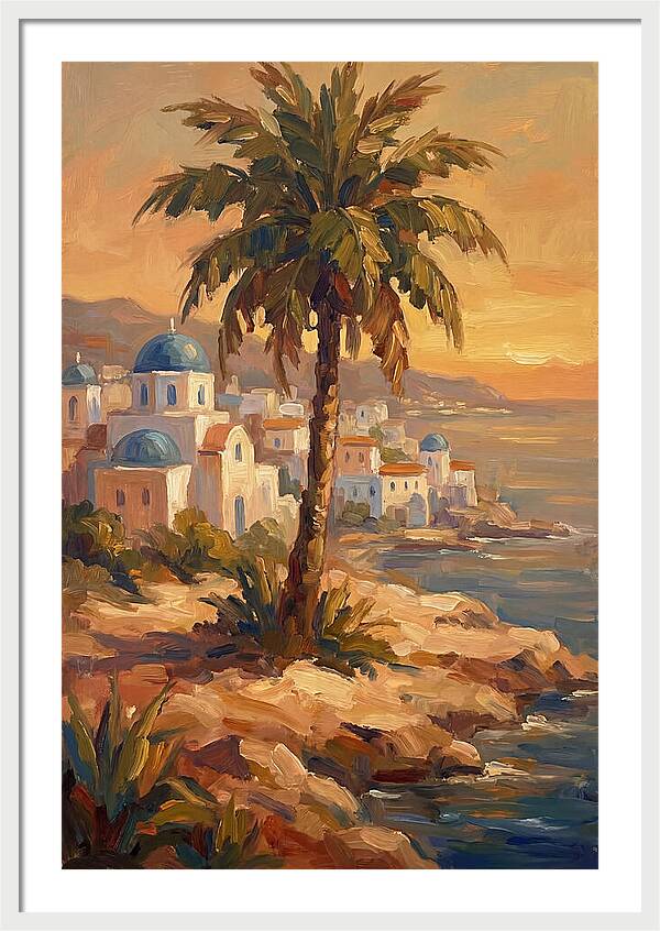 Island Oasis At Sunset