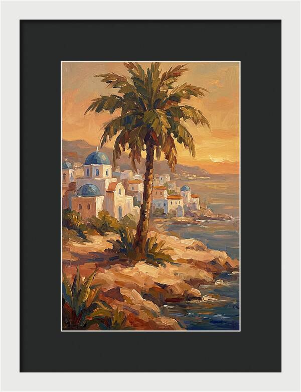 Island Oasis At Sunset