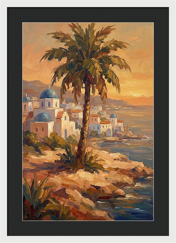 Island Oasis At Sunset