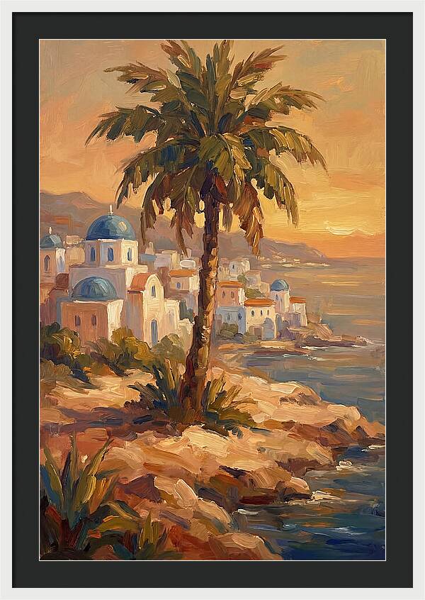 Island Oasis At Sunset