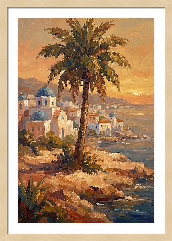 Island Oasis At Sunset