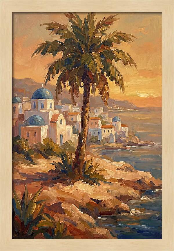 Island Oasis At Sunset