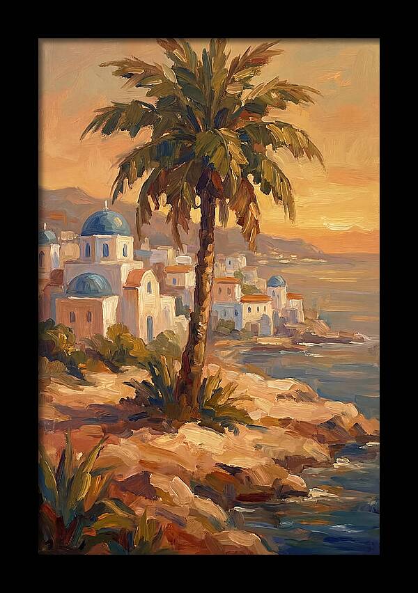 Island Oasis At Sunset