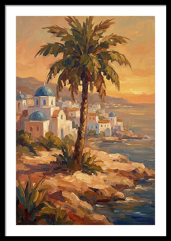Island Oasis At Sunset