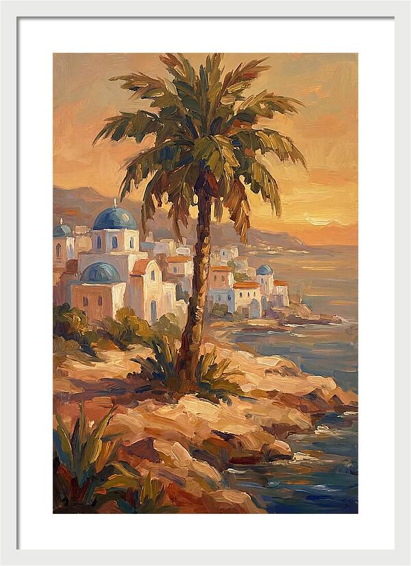 Island Oasis At Sunset
