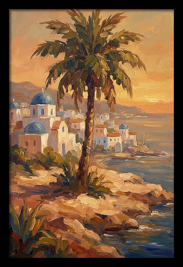Island Oasis At Sunset