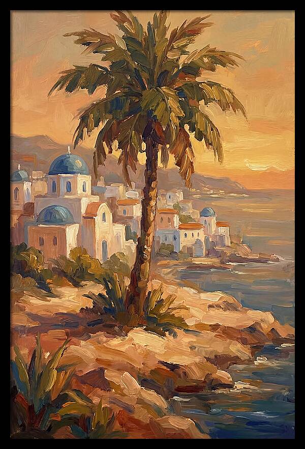 Island Oasis At Sunset