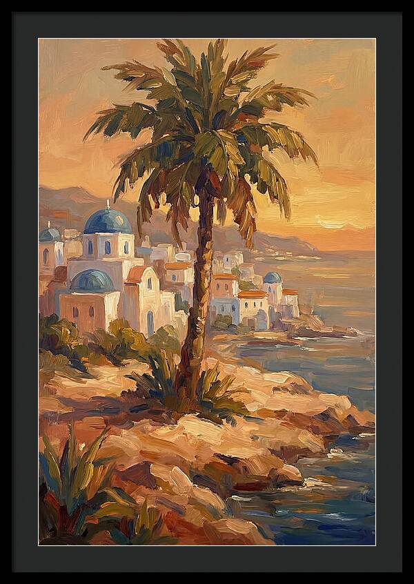 Island Oasis At Sunset