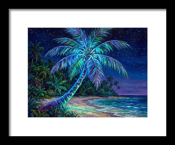 Island Palm Under Stars