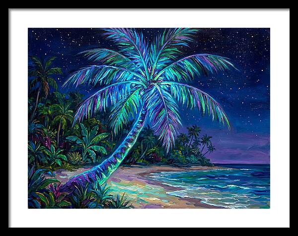Island Palm Under Stars