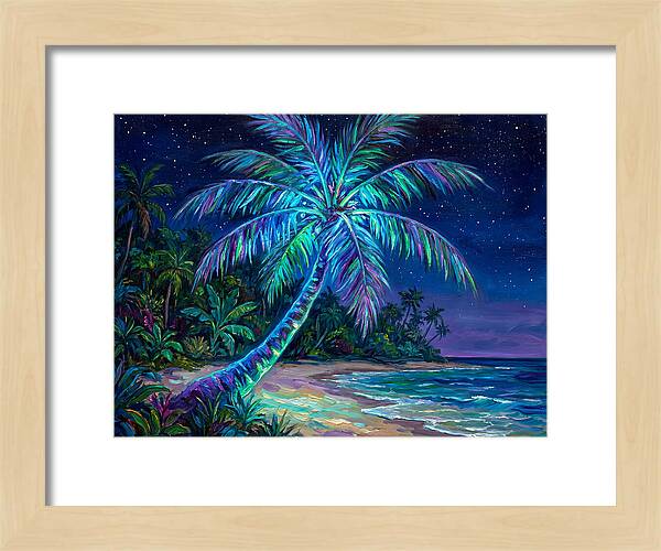Island Palm Under Stars