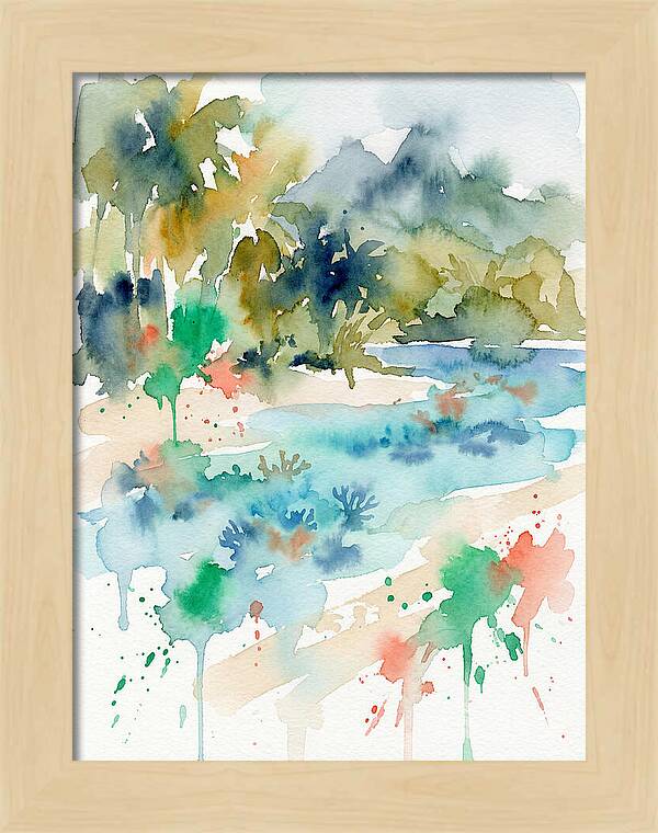 Island Paradise Watercolor