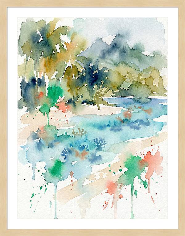 Island Paradise Watercolor