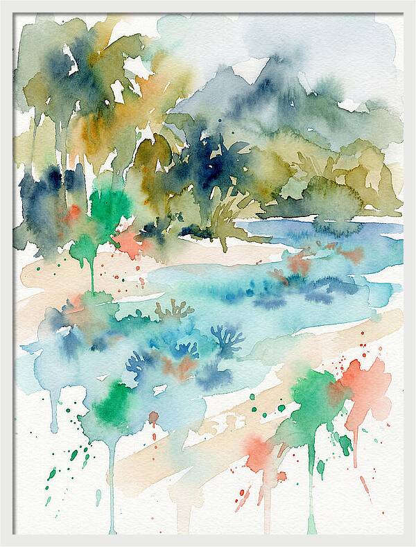 Island Paradise Watercolor