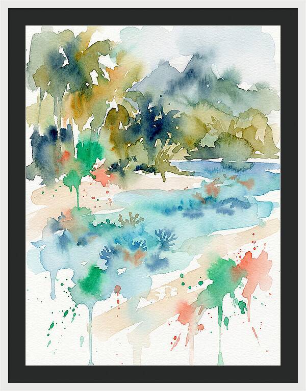 Island Paradise Watercolor