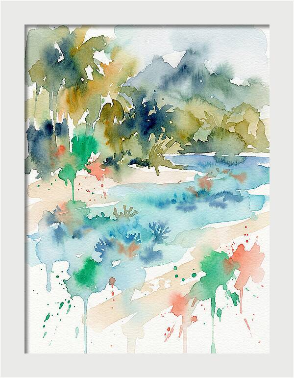 Island Paradise Watercolor