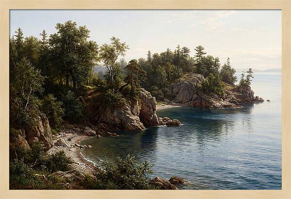Island Serenity In Realism