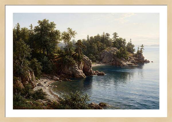 Island Serenity In Realism