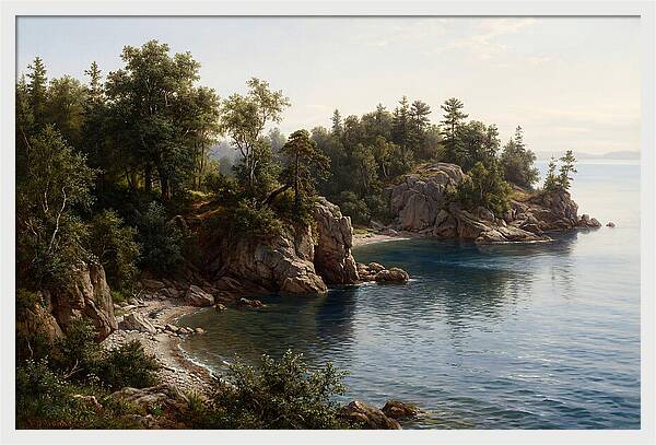 Island Serenity In Realism