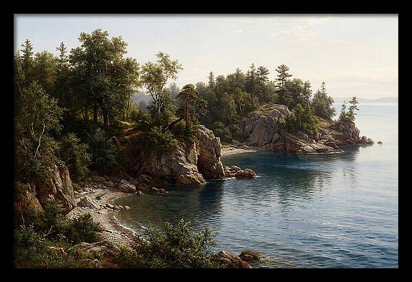 Island Serenity In Realism