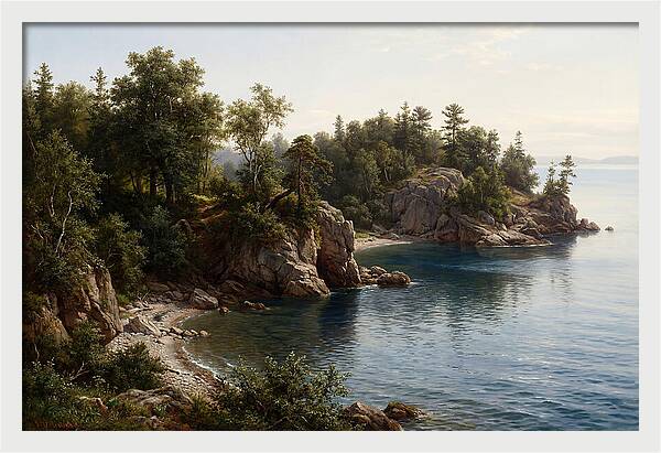 Island Serenity In Realism
